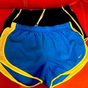 Nike ‘dry fit’ running shorts 2 pair